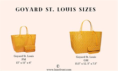 goyard st louis size comparison.